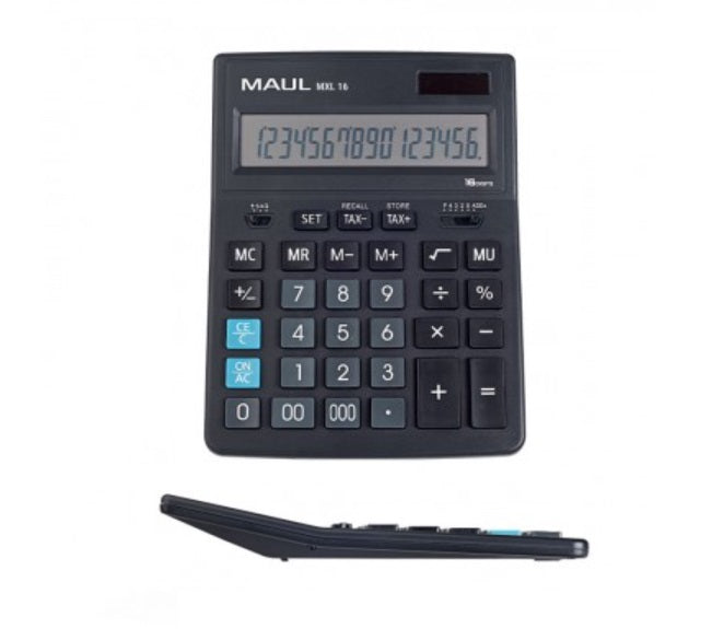 КАЛКУЛАТОР 12 / 14 / 16 разряда, 205 х 155 x 35 мм., черен, tax