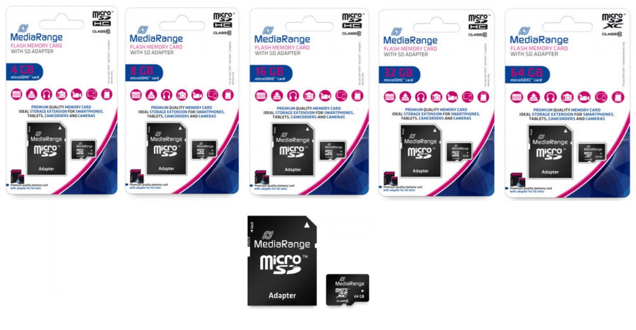 КАРТА ПАМЕТ Micro SDHC, с адаптер