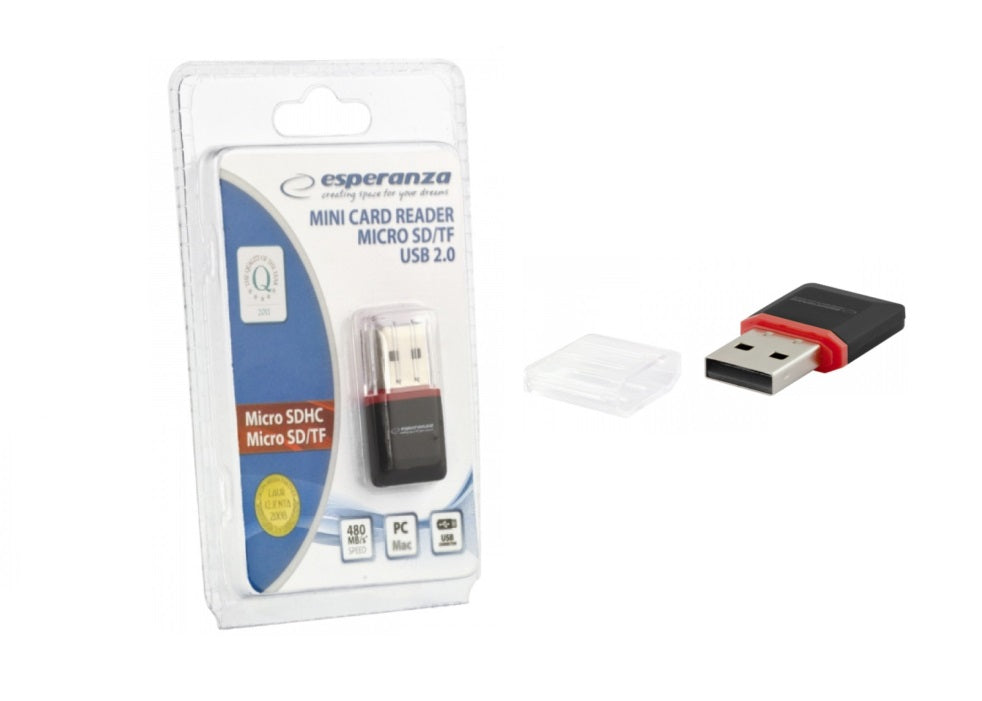 ЧЕТЕЦ ЗА КАРТИ, microSD, USB 2.0